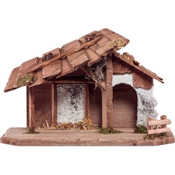 Capanna in legno per presepio Tirolese