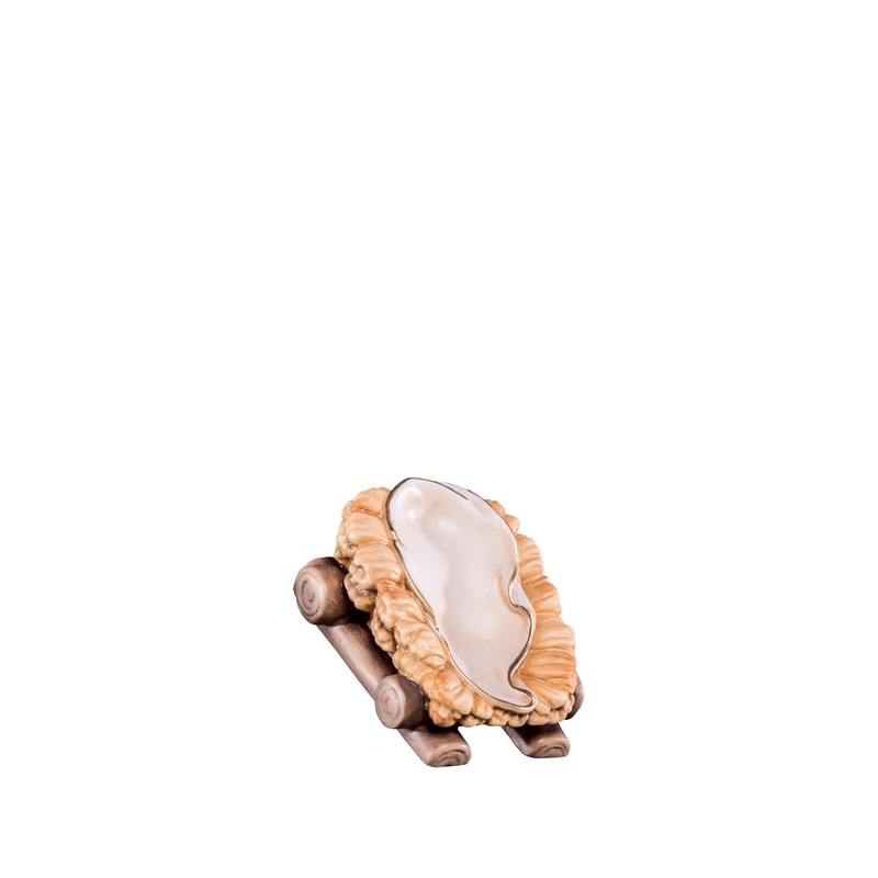 Culla per Gesù bambino adatto al Presepio Tirolese cm. 9