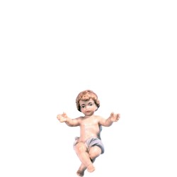 Gesù bambino con culla adatto al Presepio Tirolese cm. 9