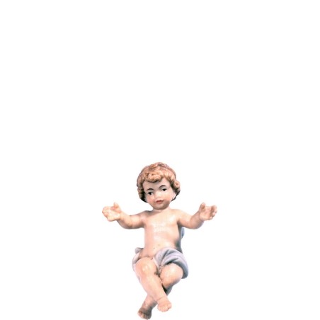 Gesù bambino con culla adatto al Presepio Tirolese cm. 9