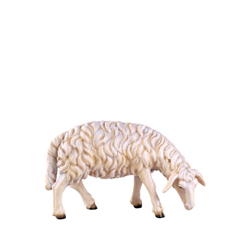 Pecora  che bruca  Presepio Tirolese cm. 9
