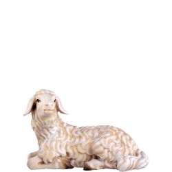 Pecora seduta  Presepio Tirolese cm. 15