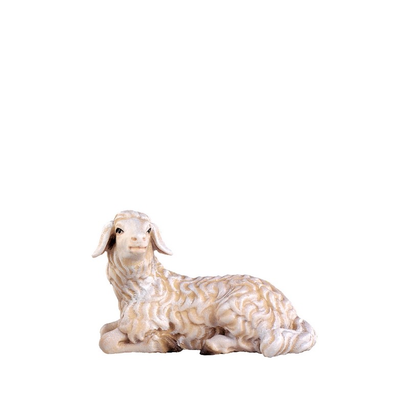 Pecora seduta  Presepio Tirolese cm. 9