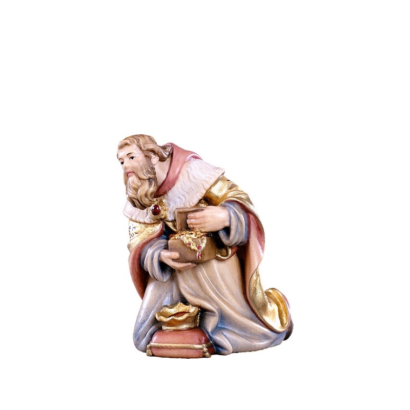 Re Magio Melchiorre Presepio Tirolese cm. 9
