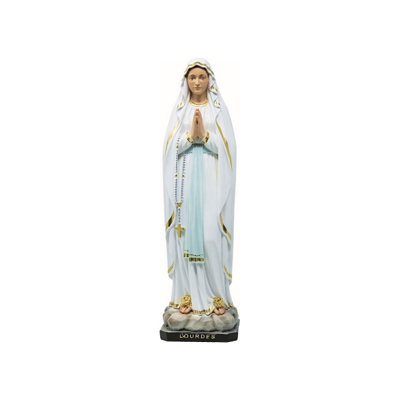 Madonna di Lourdes in resina cm. 30