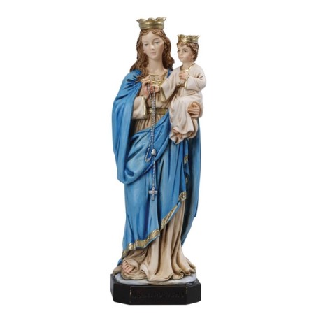 Madonna del Rosario in resina cm. 30