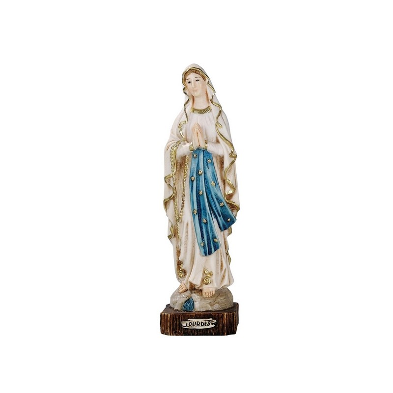 Madonna di Lourdes in resina cm. 20
