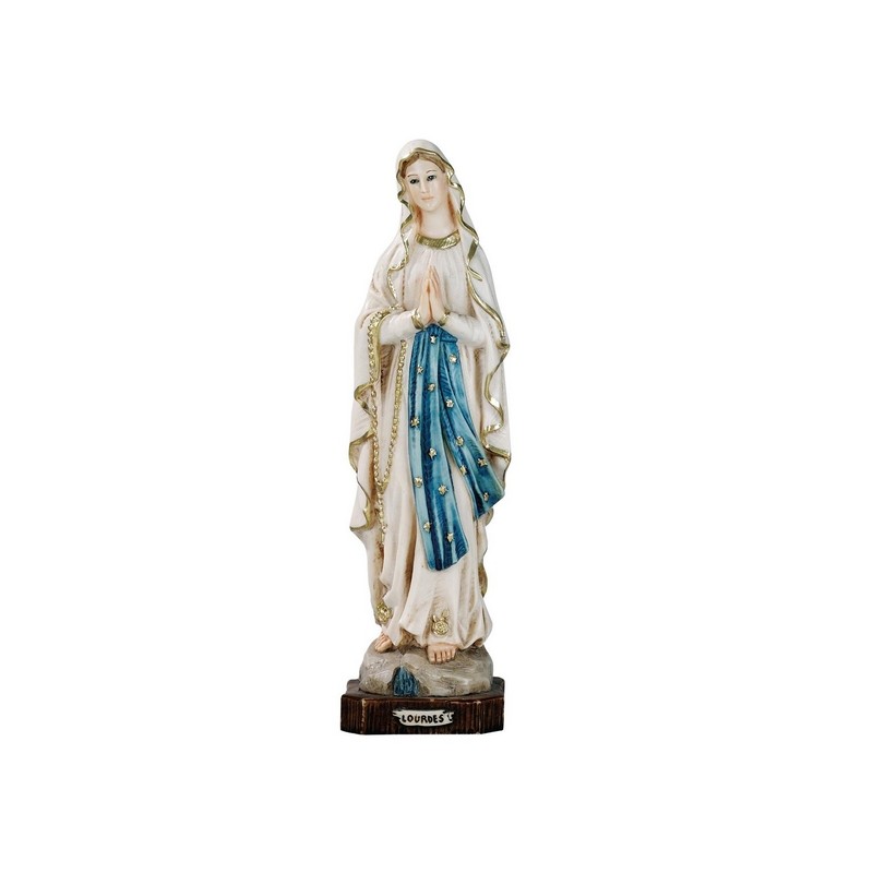 Madonna di Lourdes in resina cm. 23