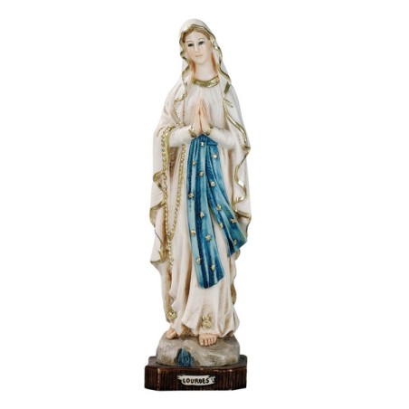 Madonna di Lourdes in resina cm. 23
