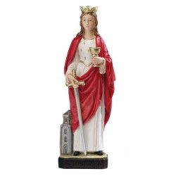 S. Barbara in resina cm. 20