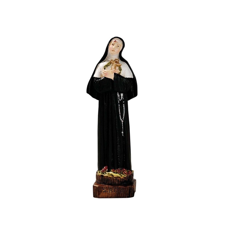 Santa Rita in resina cm. 20