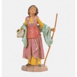 Donna con anfora cm 19