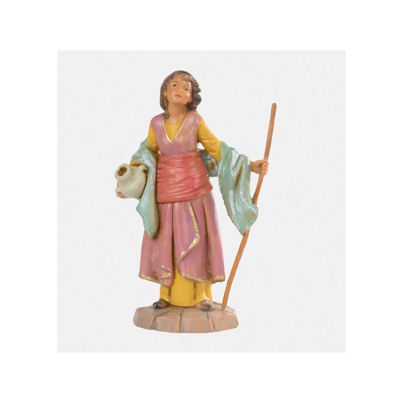 Donna con anfora cm 19