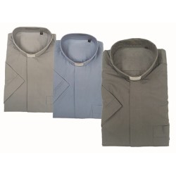 Camicia in misto cotone - manica corta
