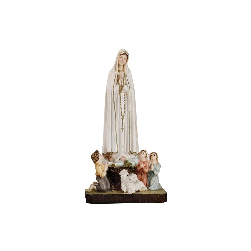 Madonna di Fatima con pastorelli cm. 25