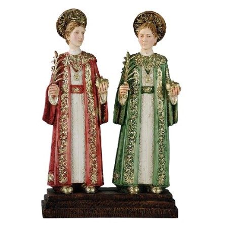 Santi Medici in resina cm. 25