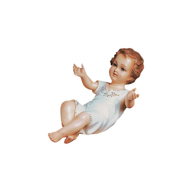 cm. 27 Bambino con veste in vetroresina