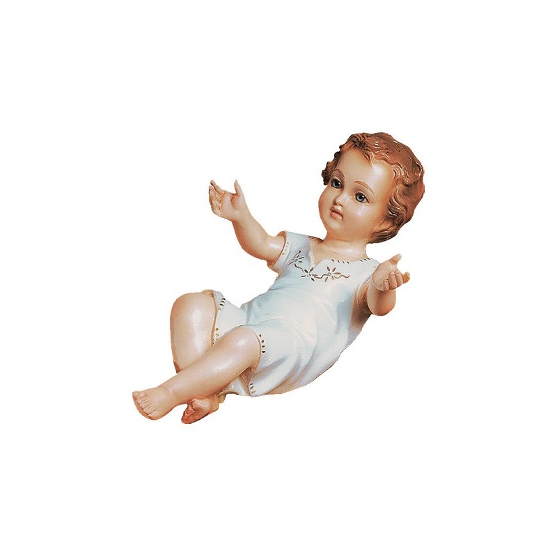 cm. 33 Bambino con veste in vetroresina