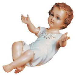 cm. 38 Bambino con veste in vetroresina