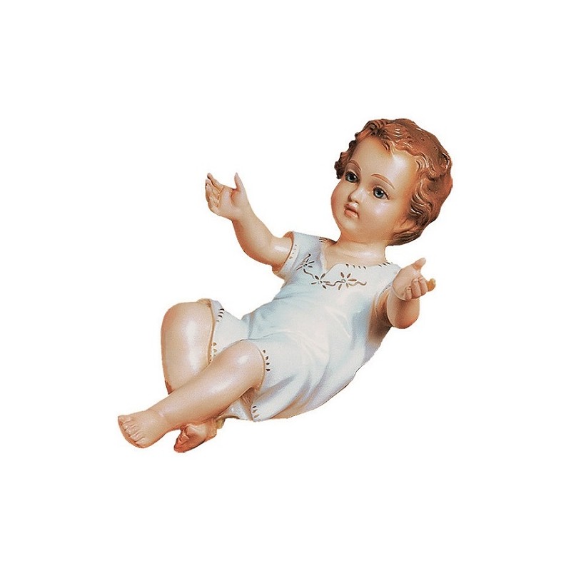 cm. 38 Bambino con veste in vetroresina