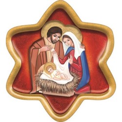 Magnete resinato stella Natività