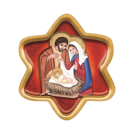 Magnete resinato stella Natività