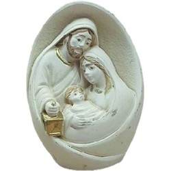 Natività ovale in resina cm. 7