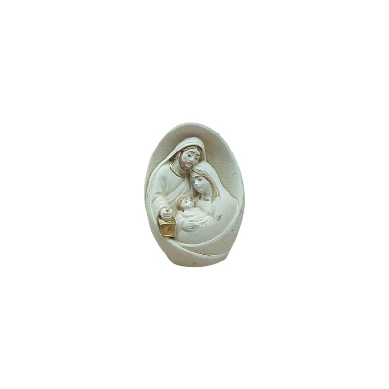 Natività ovale in resina cm. 7