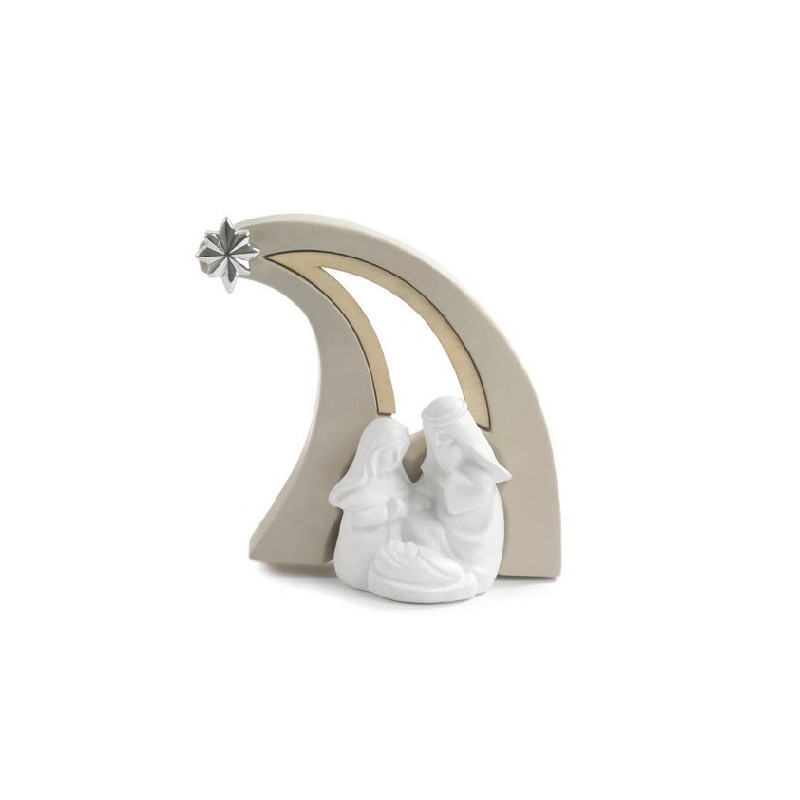 Natività con capanna stilizzata cm. 16,5