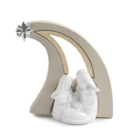 Natività con capanna stilizzata cm. 16,5