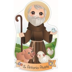 Magnete resinato S. Antonio Abate cm. 5x8