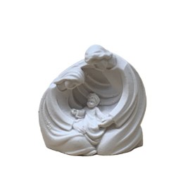 Natività blocco in polvere di marmo cm. 5