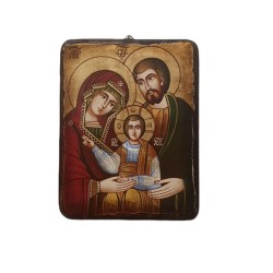 Icona rumena "Sacra Famiglia" cm. 14x18
