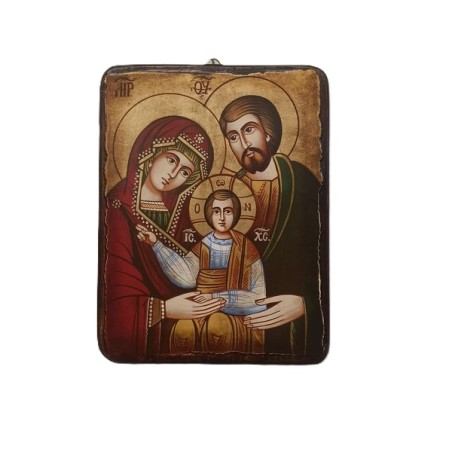 Icona rumena "Sacra Famiglia" cm. 14x18