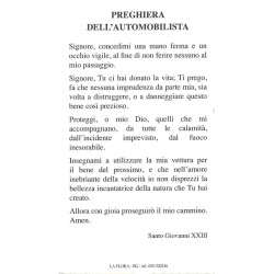 Ars S. Giovanni XXIII con preghiera automobilista (100 pz)