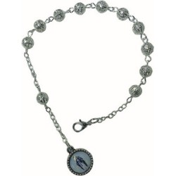 Braccialetto in filigrana metallo argentato