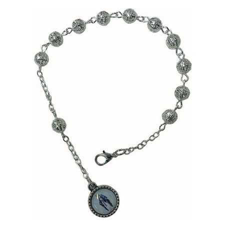 Braccialetto in filigrana metallo argentato