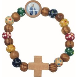 Braccialetto in legno colori missionari per bimbi