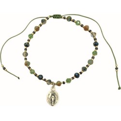 Braccialetto in semicristallo colorato legatura filo