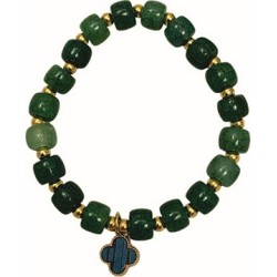 Braccialetto in vetro colorato legatura elastico