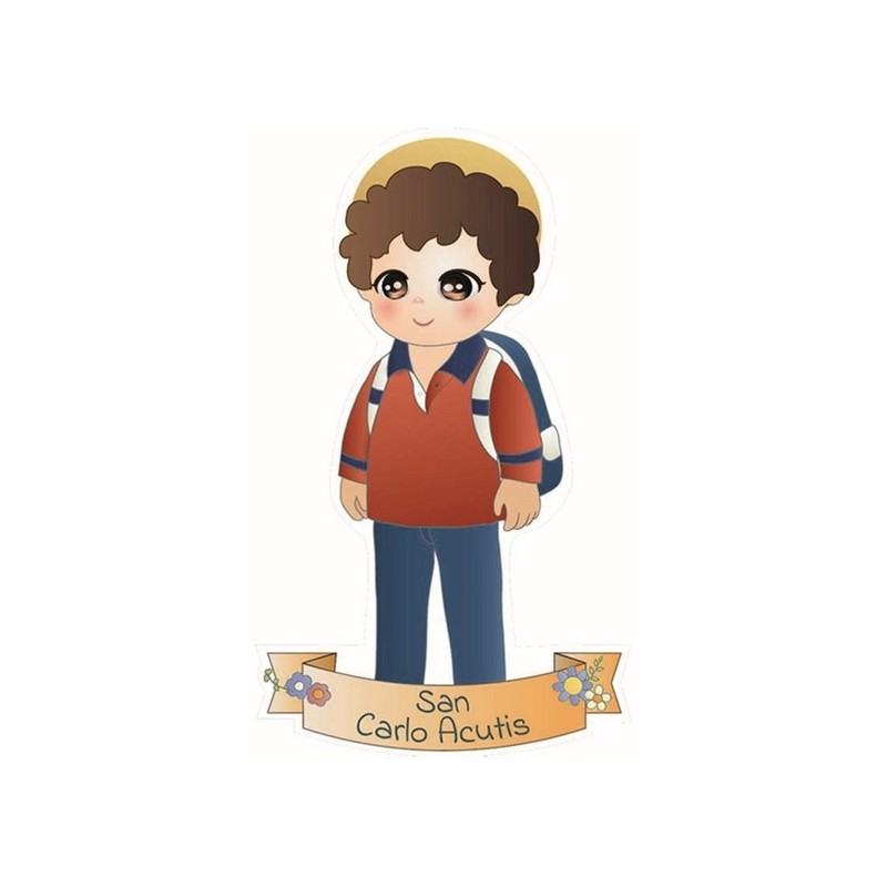 Magnete resinato naif S. Carlo Acutis