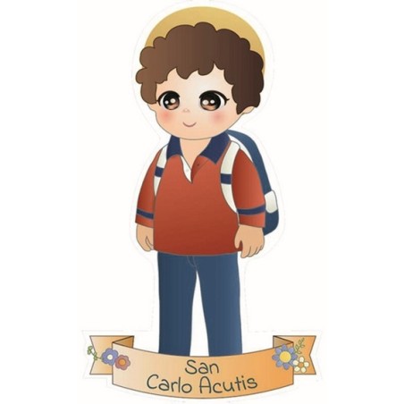 Magnete resinato naif S. Carlo Acutis
