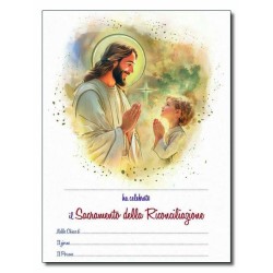 Pergamena Riconciliazione con oro