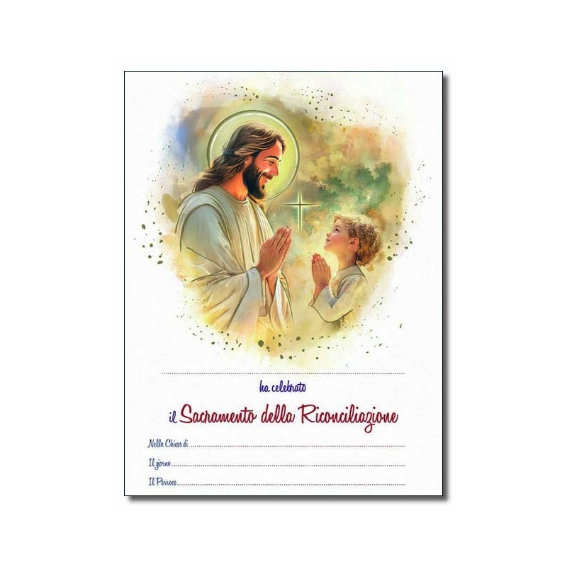 Pergamena Riconciliazione con oro