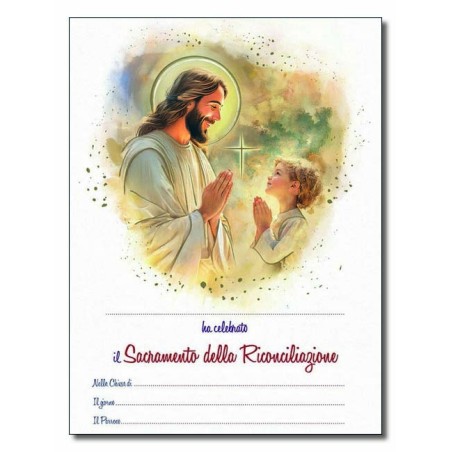 Pergamena Riconciliazione con oro