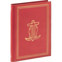 Cartella porta documenti formato A4 stampa oro a caldo in cuoio rigenerato