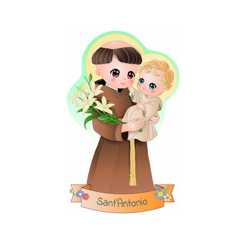 Magnete Santi resinato cm. 5x8