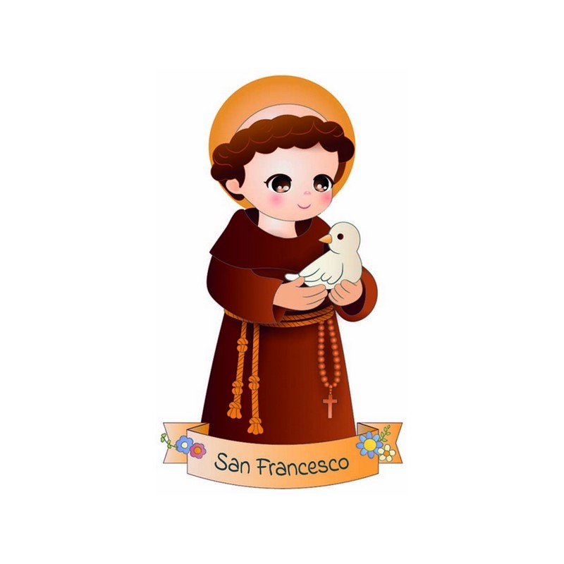 Magnete Santi resinato cm. 5x8