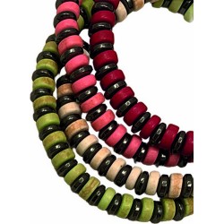 Braccialetto con ematite e resina legatura elastico