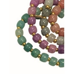 Braccialetto in vetro colorato legatura elastico